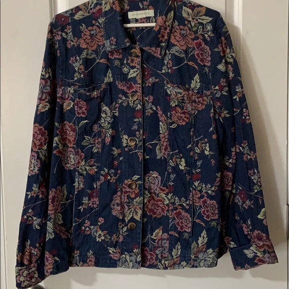Jacket-APPLESEEDS WOMENS FLORAL JACK - Picture 1 of 8